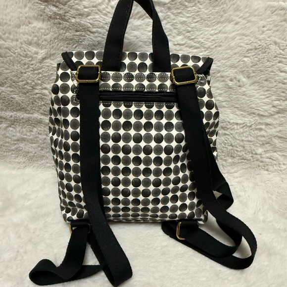 Tommy Hilfiger Black & White Polka Dot Canvas Backpack main image 5